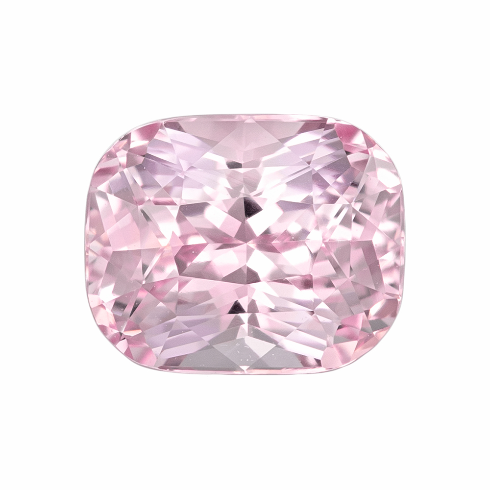2.52 Carat Pure Baby Pink Sapphire Gem, GIA Unheated, Cushion Shape, 8.18 x 6.66 x 5.26 mm Questions & Answers