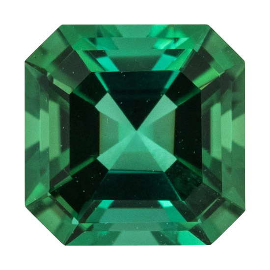 Asscher Cut Blue Green Tourmaline - 1.1 carats - 6mm - Blue-Green Color Questions & Answers