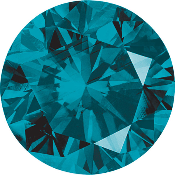 Round Teal Blue Enhanced Color Diamond Melee Questions & Answers