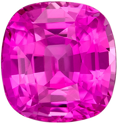 GIA Certified Pink Sapphire - Cushion Cut - 2.02 carats - Medium Pure Pink - 6.94 x 6.58 x 4.77mm Questions & Answers