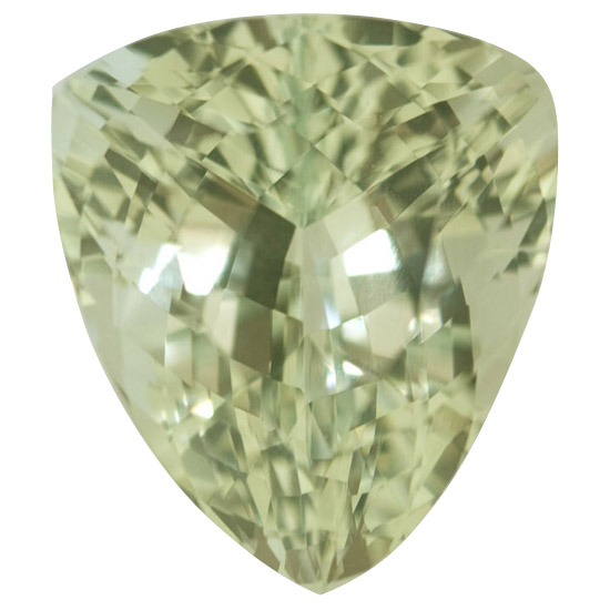 Trillion Cut Green Beryl Gem - 10.55 carats - 15.70 x 15.70 x 13.77mm - Green Color Questions & Answers