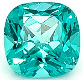 Minty Green Paraiba Color Chrysoberyl Cushion Cut in Grade GEM | Chatham Lab Stone Questions & Answers