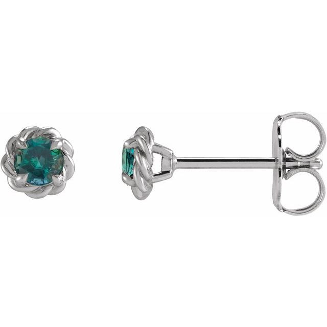 Platinum 3 mm Lab Alexandrite Claw Prong Rope Earrings Questions & Answers