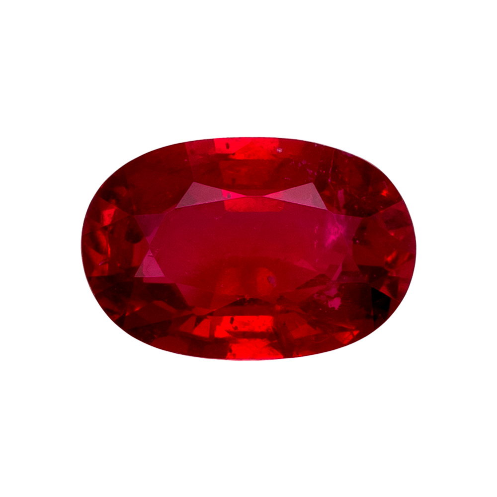 Striking Red Ruby - Oval Cut - 0.61 Carats - 6.2x4.2mm Questions & Answers