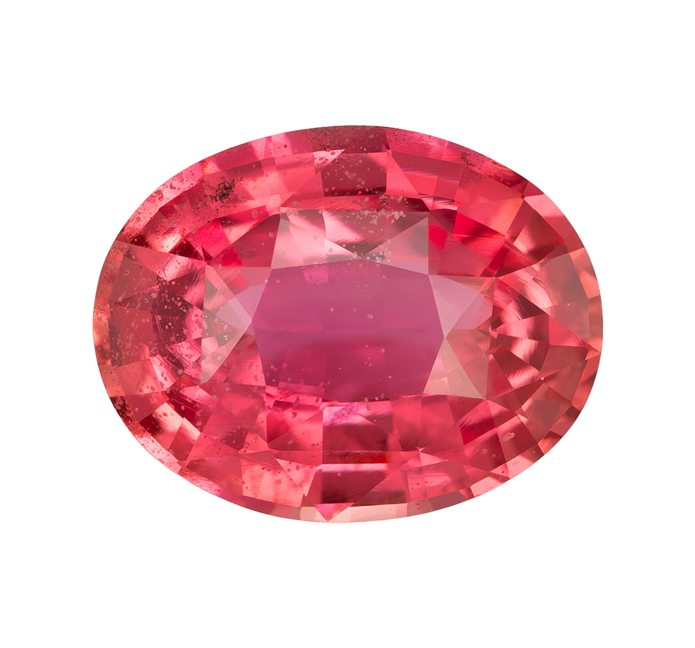 2.12 Carat Padparadscha Sapphire Gemstone, GRS Cert, Oval Shape, 9.1 x 7.1 x 3.93 mm Questions & Answers